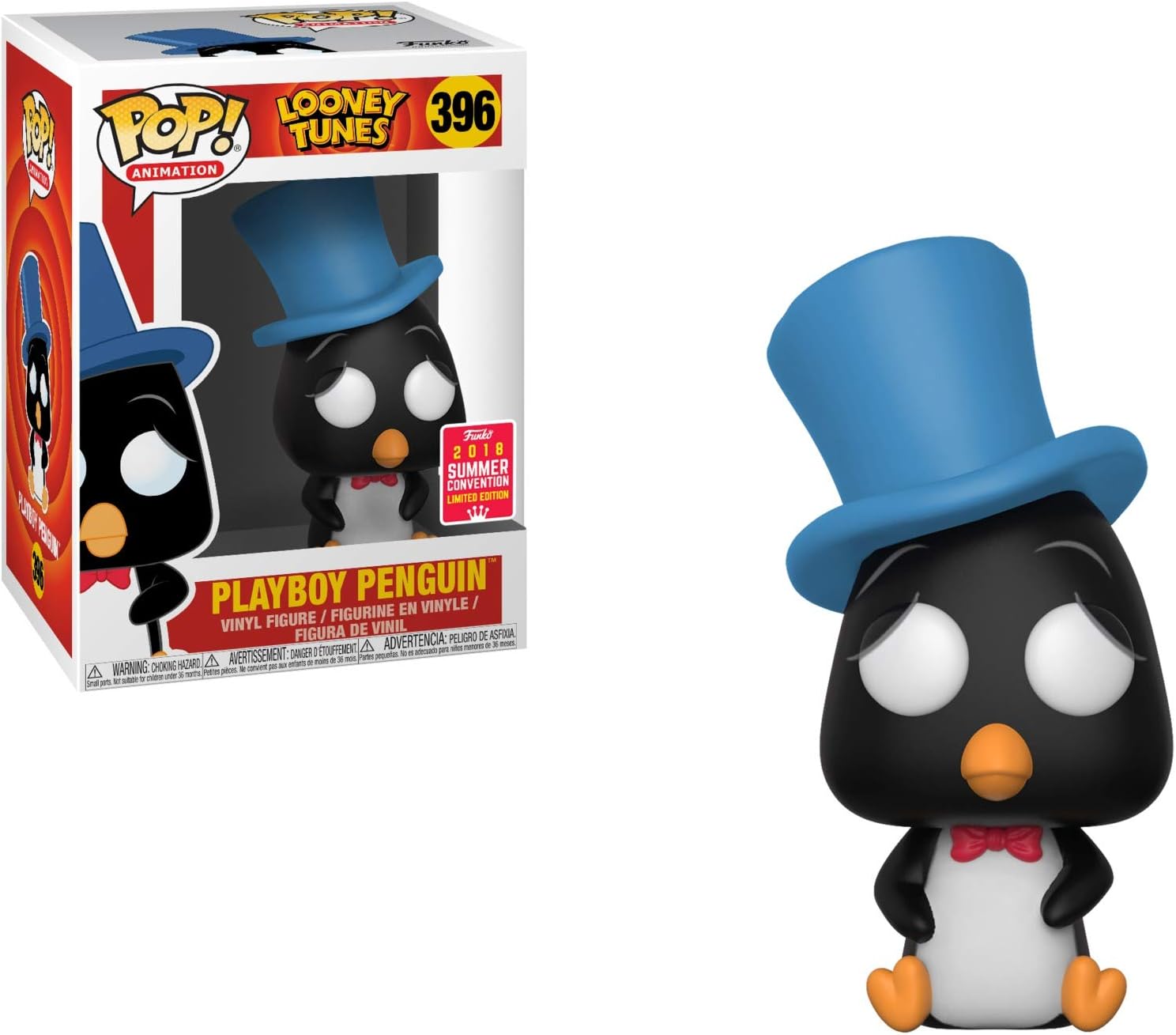 FunKo Playboy Penguin # 396 Looney Tunes POP Vinyl Figure SDCC 2018 Convention Exclusive San Diego Summer - Image 3