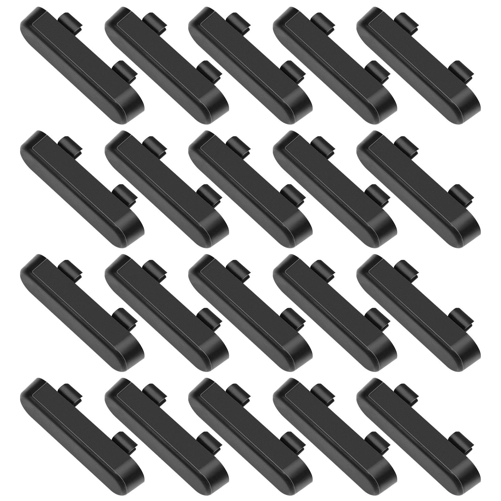 LICQIC Weep Vent Cover, Window Drain Caps, Weep Hole Drainage Covers Double Glazing, for Doors and Windows, 20 Pcs Black
