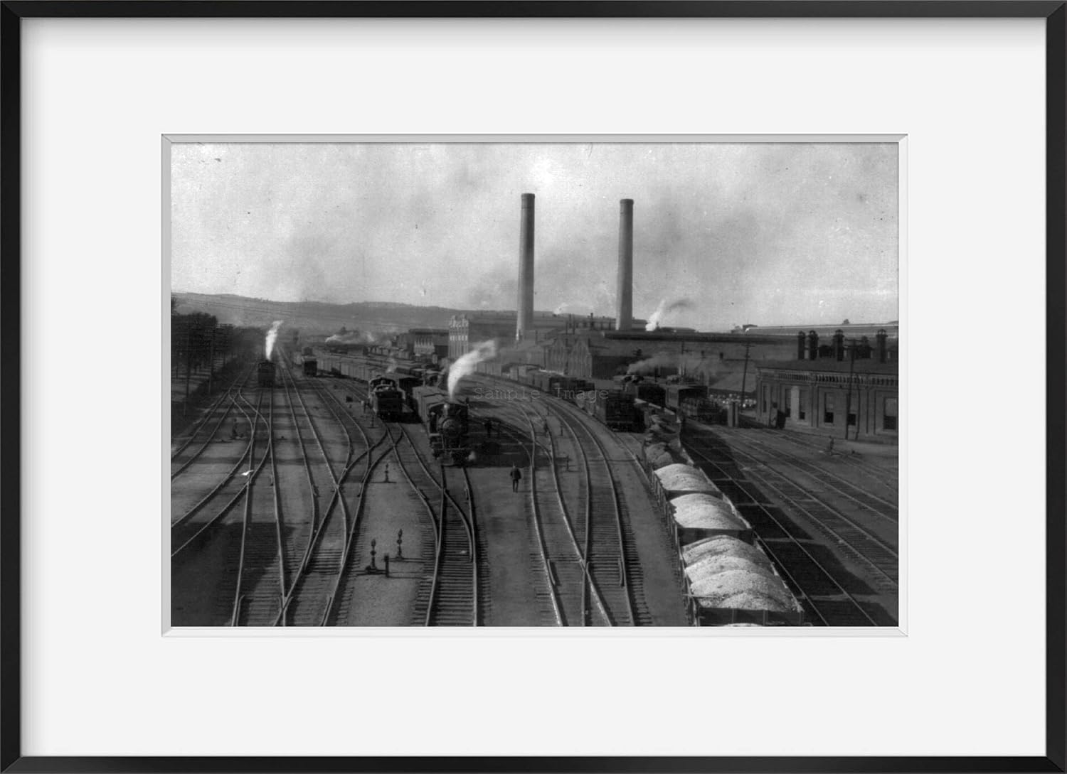 Photographs - INFINITE PHOTOGRAPHS Photo: Lehigh Valley railroad yard,Sayre,Bradford County,PA