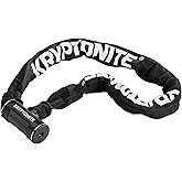 Kryptonite Parkview Chain Bike Lock, 3ft 8mm Hardened Steel Anti-Theft Lock | Compact 90cm security cable with 2 stainless steel keys, weather-resistant nylon sleeve for scooters &amp; mountain bikes