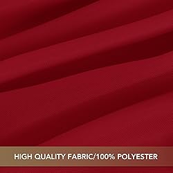 sancua Red Tablecloths for 8 Foot Rectangle