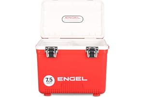 Engel UC7 7.5qt Leak-Proof, Air Tight, Drybox Cooler and Small Hard Shell Lunchbox for Men and Women