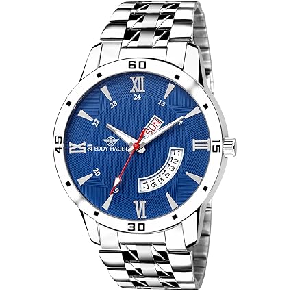 Blue Day and Date Mens Watch EH-219-BL