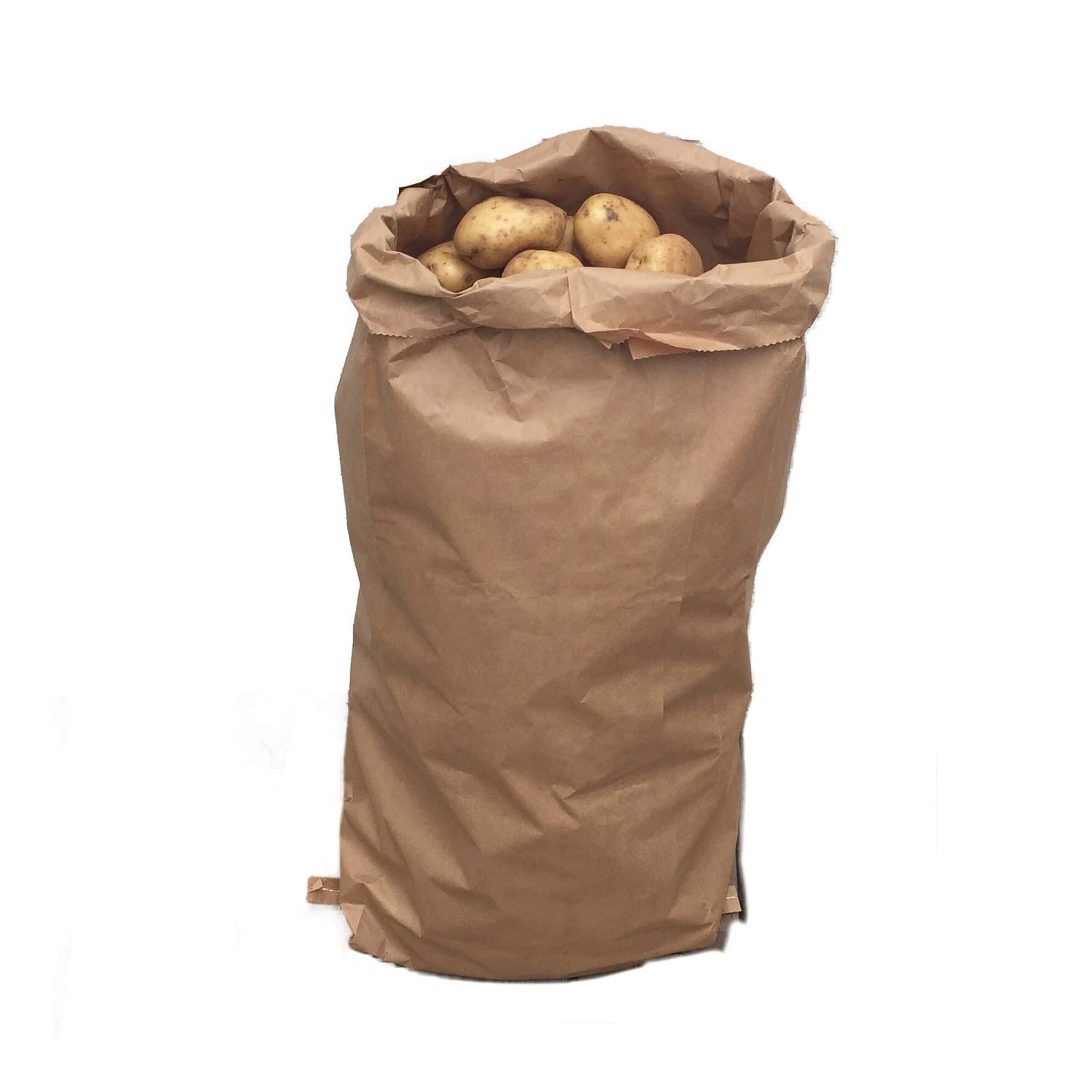 Nutley's Recyclable Paper Potato Storage Sacks, 25kg (10) - Does not contain potatoes - British Made