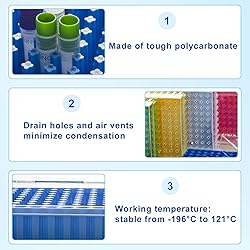 CryoKing Polycarbonate Freezer Boxes for Sample