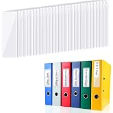 Chinco 120 Pcs Label Holders Pocket Clear Self Adhesive Binder | 1x3 in Binder Labels, Plastic Tag Sticking, Index Card Pocket for Office Classroom Supermarket Library Bookshelf Notebooks