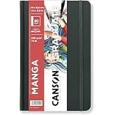 Canson Graduate Comic &amp; Manga Illustration Paper Art Book, 5.5x8.5 in | Hardcover Art Journal, 40 Sheets (74lb/200g) Artist Paper for Illustration, Character Studies, Comics