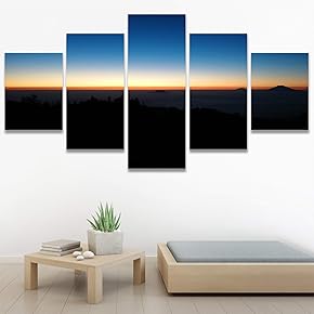 SIGNWIN 5 Panel Canvas Wall Art Colors of...