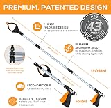 EZPIK Pro 43 inch Foldable Grabber Reacher Tool with Magnet Silver view 6