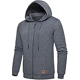 yuyangdpb Men's Zip Up Hoodie Lightweight Hooded Sweatshirt Jackets With Kanga Pocket