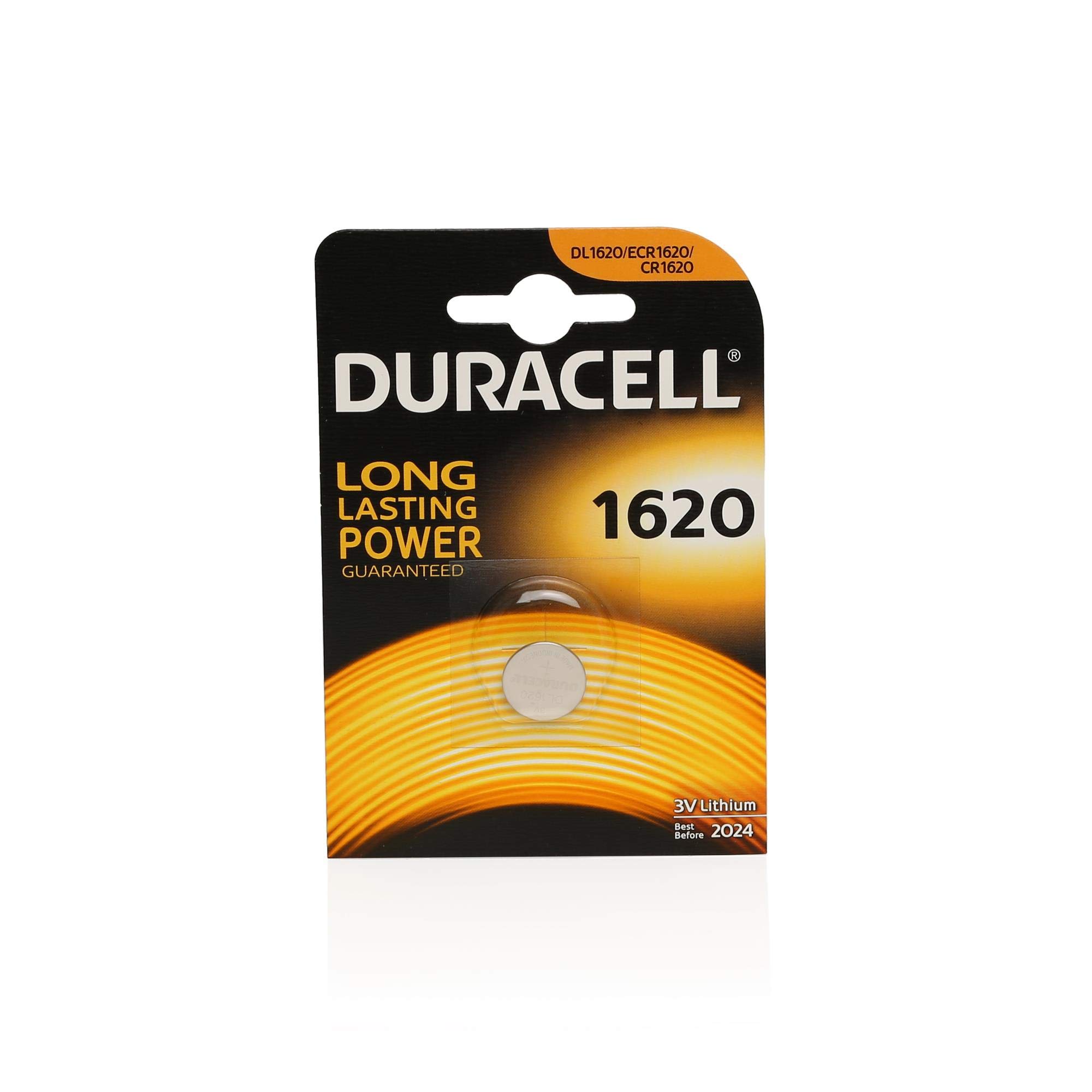 Duracell 1620 Lithium 3 V Non-rechargeable Battery – non-rechargeable batteries (Lithium, Button/coin, 3 V, CR1620, 75 mAh, Stainless Steel)