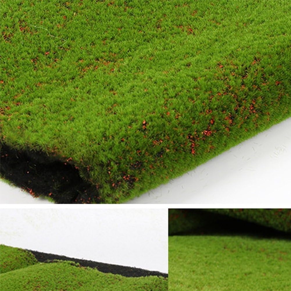 Yangguang ZENGAI Rugs Lawn, Green Wall Green Moss Plants, Artificial Lawn Green Scene Window Display Fake Moss Floor mats (Size : B-100 * 100cm)