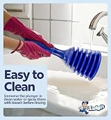 Luigi's Plunger for Sinks and Drains with Large Bellows view 5