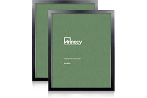 Annecy 16x20 Picture Frame Black（2 Pack）, 16 x 20 Picture Frame for Wall Decoration, Classic Black Minimalist Style Suitable for Decorating Houses, Offices, Hotels