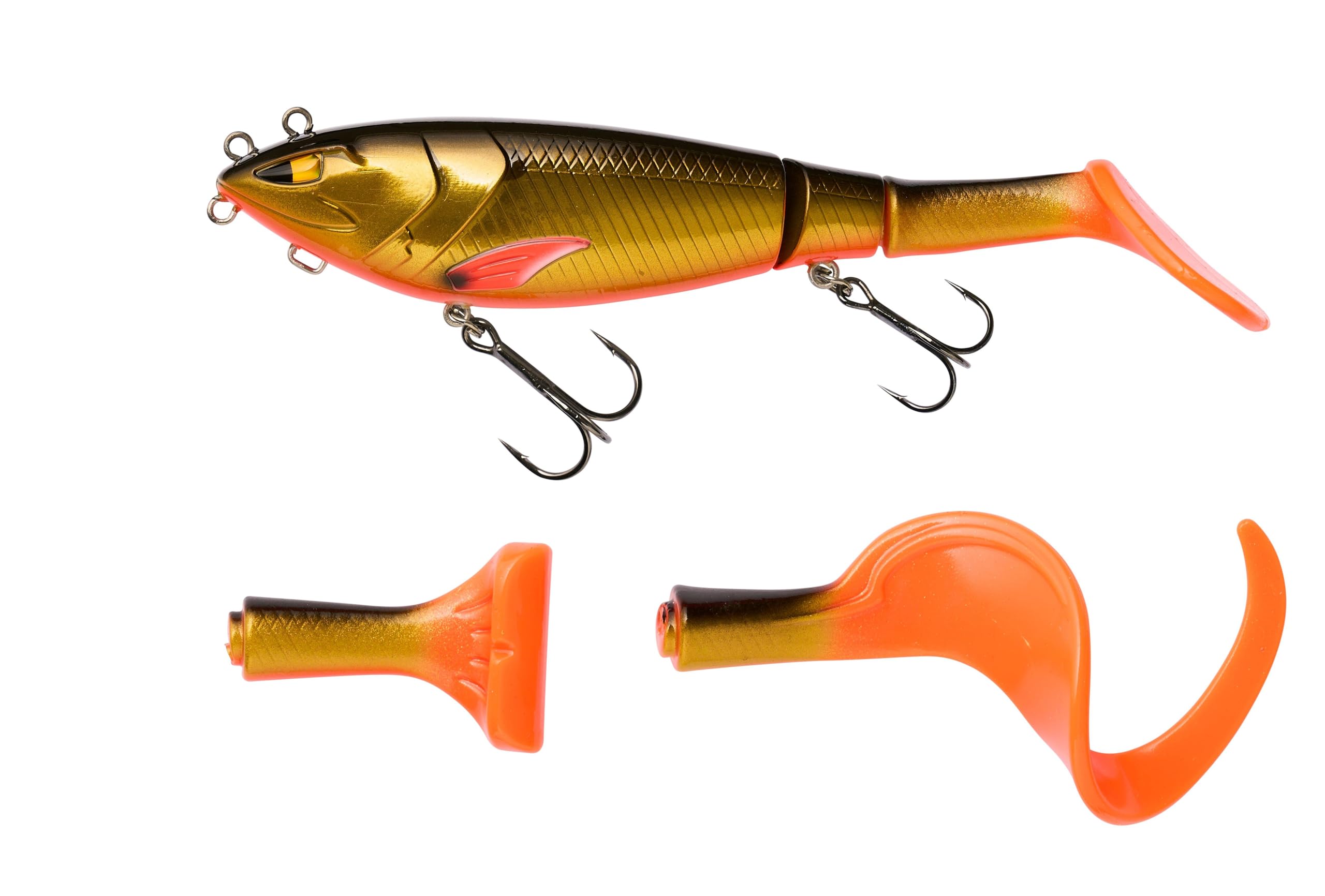 Berkley Zilla Tailswinger, Fishing Hook, Hard Lure, the First Jointed Tailbait on the Market With Amazing Swimming Action and Huge Versatility, PredatorFishing, Pike, Unisex, Daybreak, 56g | 140mm