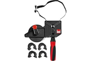 Bessey Tools VAS-23 2K Variable Angle Strap Clamp with 4 Clips,Black with red Handle