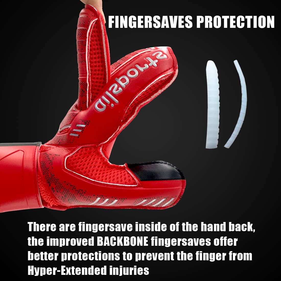 Coodoo Goalkeeper Goalie Soccer Gloves with Fingersave, Strong Grip for The Toughest Saves, Kids Youth Adults Keeper Gloves for Training and Match, Men and Women : Sports & Outdoors