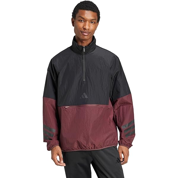 adidas Men's Future Icon 3-Stripes Woven Track Top, Black