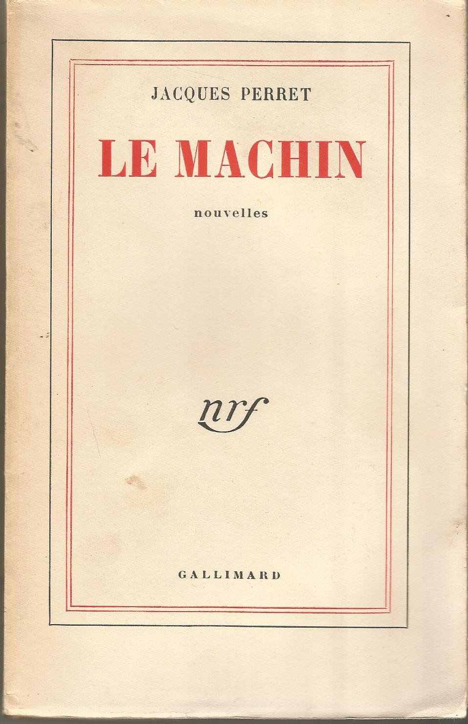 RÃ©sultat de recherche d'images pour "livre Le machin Jacques Perret"