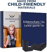 Hoffenbach 12x Baby Corner Protectors Soft Foam Edge Guard Black view 8
