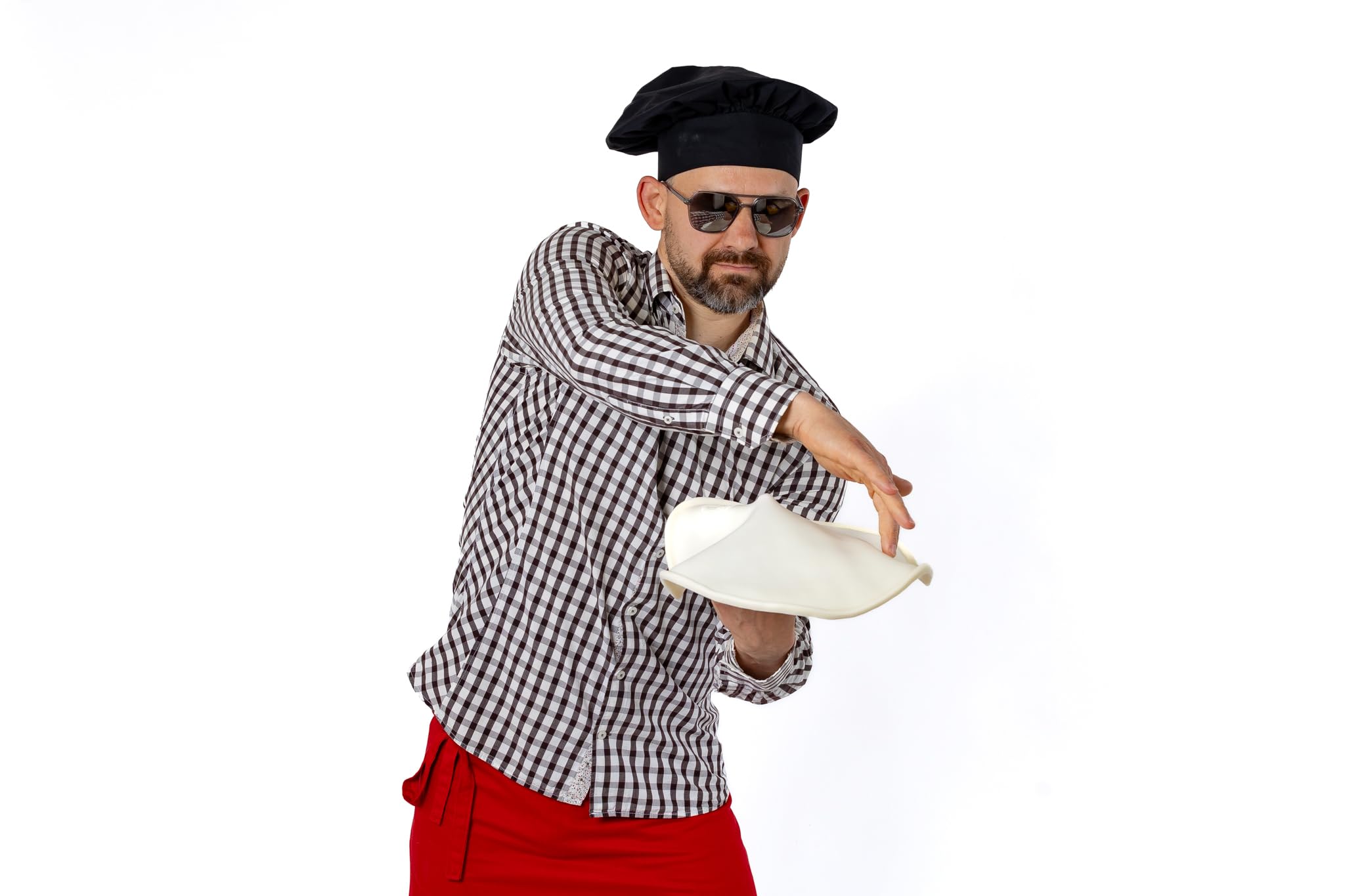 Training pizza disc for pizza acrobatics. Pizza di gomma - Spinning dough - Throw dough with silicone disc - size 13 inch. Rubber pizza.