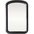 Creative Co-Op 35 Inches Mango Wood Framed Wall Mirror, Matte Black