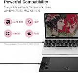 UGEE M708 V3 Graphics Tablet 10x6 Inch, 8192 Pressure, 8 Express Keys view 5