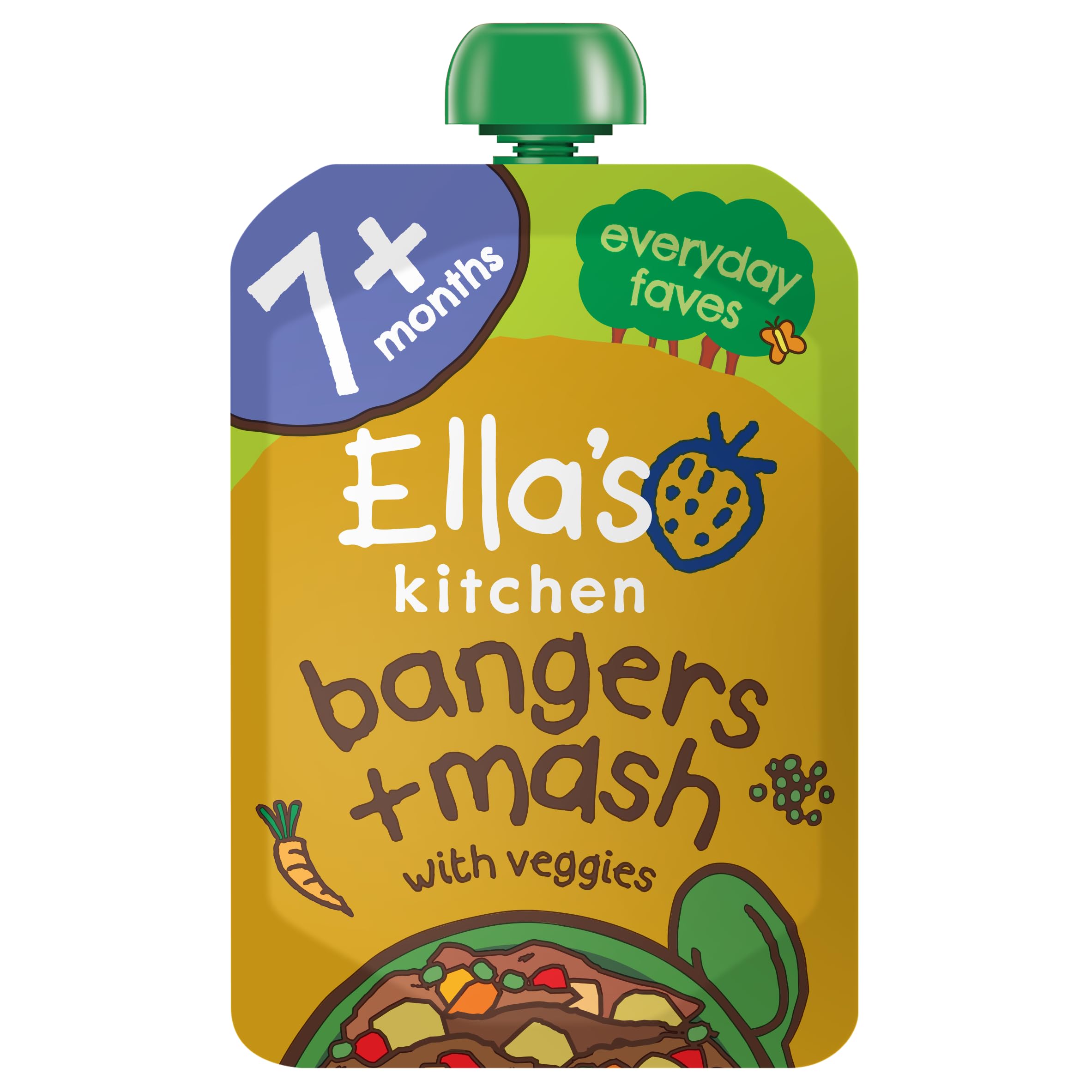 Ella's Kitchen Organic Bangers and Mash with Veggies, 130 g