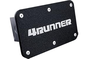 Au-TOMOTIVE GOLD Logo Trailer Hitch Plug for Toyota 4Runner (Rugged Black)