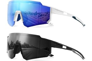 TURBOPEP Polarized Sports Sunglasses for Men and Women, Fishing Baseball Running Cycling Mountain Sun Glasses UV Protection