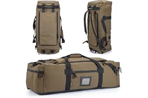 VEAGIA 86l Large Duffel Bag For Travel, Gym & Sports - Water Repellent Polyester, Hidden Straps, Shoe Compartment - Perfect Luggage Duffle Bag Or Backpack For Men & Women