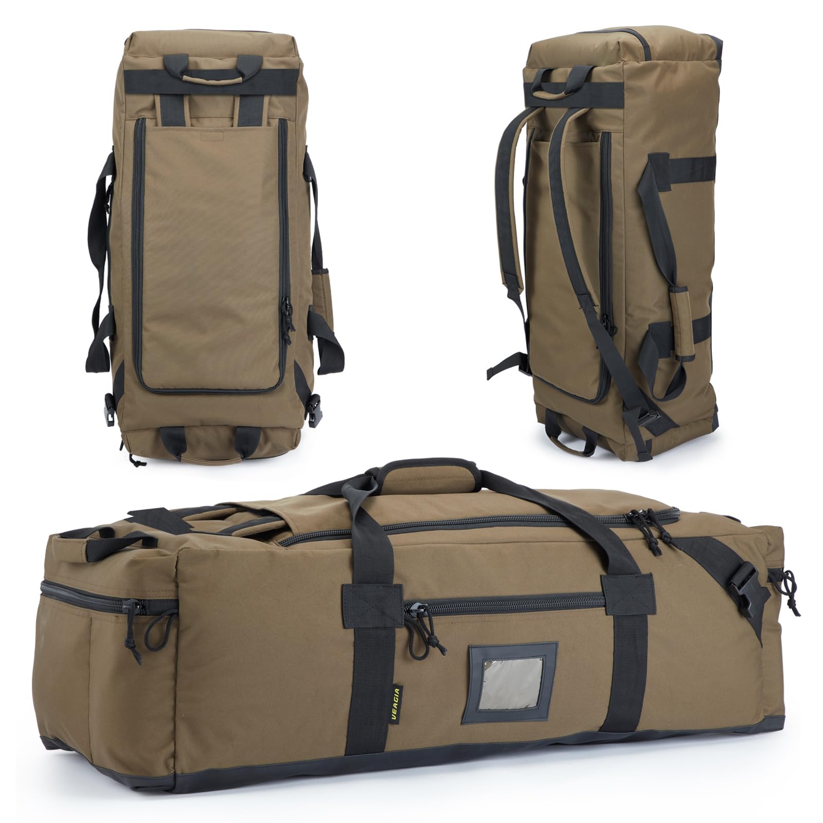 Photo 1 of 105l Large Duffel Bag For Travel, Gym & Sports - Water Repellent Polyester, Hidden Straps, Shoe Compartment - Perfect Luggage Duffle Bag Or Backpack For Men & Women