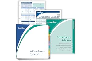ComplyRight 2026 Attendance Calendar Kit, White, Pack of 25