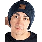 Funky Junque Knit Beanie for Men & Women – Warm Stretch Winter Hat, Soft Skull Cap, Solid & Heathered Colors