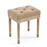 LUE BONA Upholstered Fabric Vanity Bench