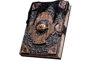 Hoocus Pocus Book Of Spells Prop - Evil Eye Halloween Book - Book Of The Damned Halloween Decor | Realistic Necronomicon Book