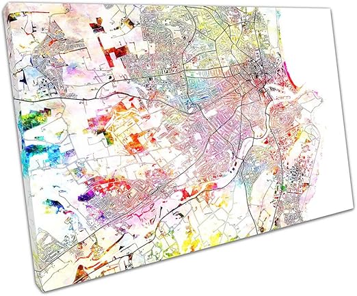 Aberdeen Escocia Calle Mapa Nombres Y Nombres De Carretera Ciudad
