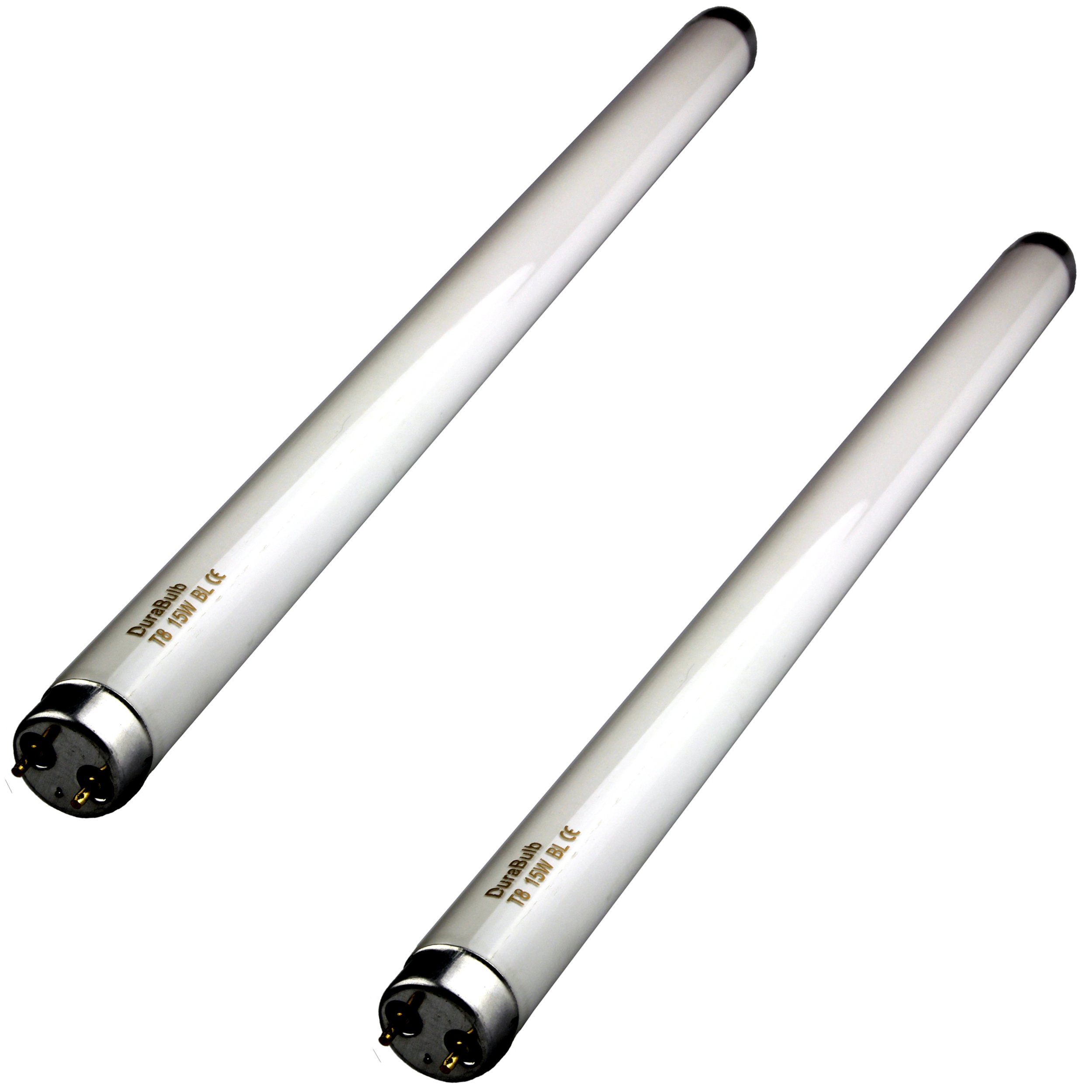 DuraBulb 2 x 15W Insect Killer Bulbs - T8 15 Watt BL368 UV Tubes for 30W Fly Killers/Insect Zappers