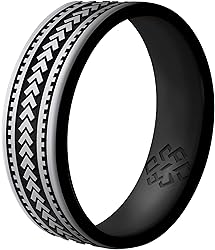 Knot Theory Warrior of Courage Silicone Ring in