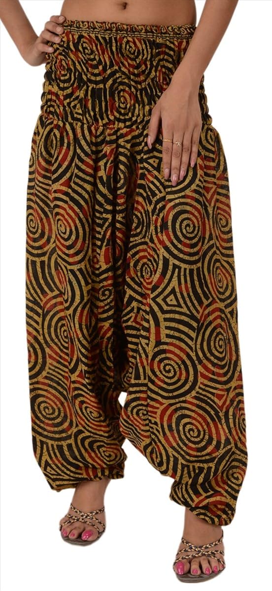 skirts & scarves women's afgani harem pant (pap70_multicolour_free size)