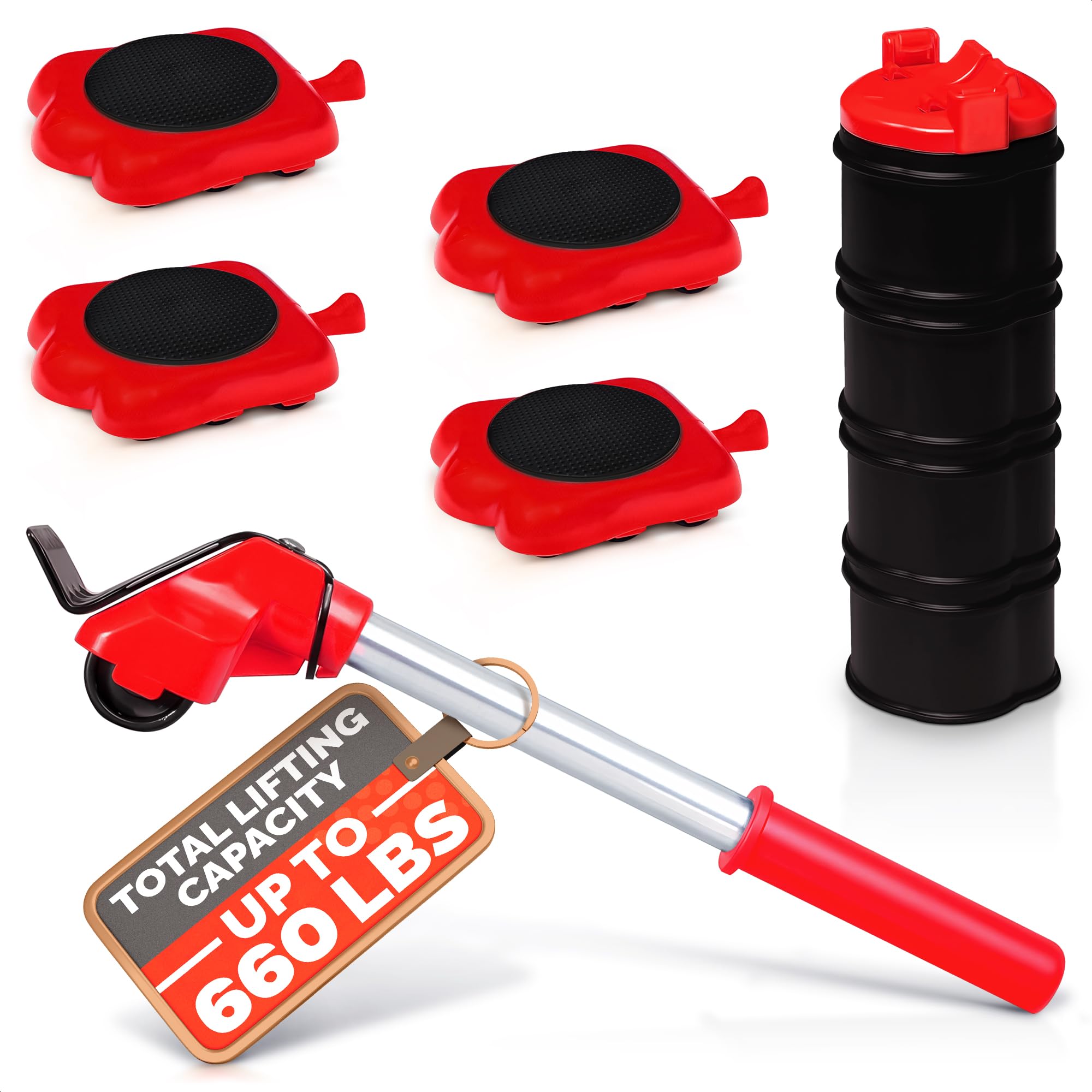 Photo 1 of ***FOR PARTS ONLY / MISSING PIECES*** Heavy Furniture Movers with Wheels – Furniture Lifter Tool for Easy Moving & Lifting, Appliance Slider with Weight Load Up to 660 Lbs – Easy Setup, Safe for Floors, Designed for Home & Office Use