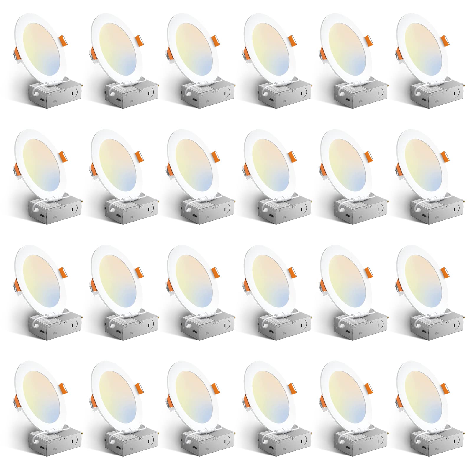 thumbnail image 2 of 16-Pack Ultra-Thin Dimmable LED Recessed Lights 6 Inch 5CCT Selectable By TORCHSTAR 2 of 3