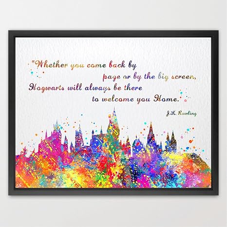 Dignovel Studios 11x14 Hogwarts Castle Quote Harry Potter
