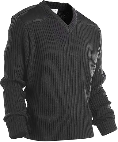 v neck sweater with elbow patches
