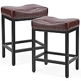 DUMOS Bar Stools Set of 2, 24 inch Counter Height
