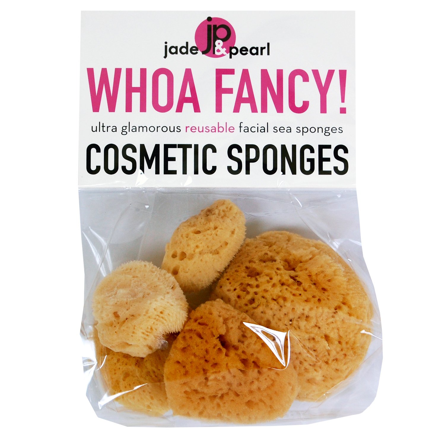 WHOA FANCY! COSMETIC SPONGES Ultra Glamorous Reusable Facial Sea Sponges
