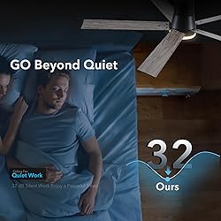 60 Inch Ceiling Fans with Lights and Remote,Flush