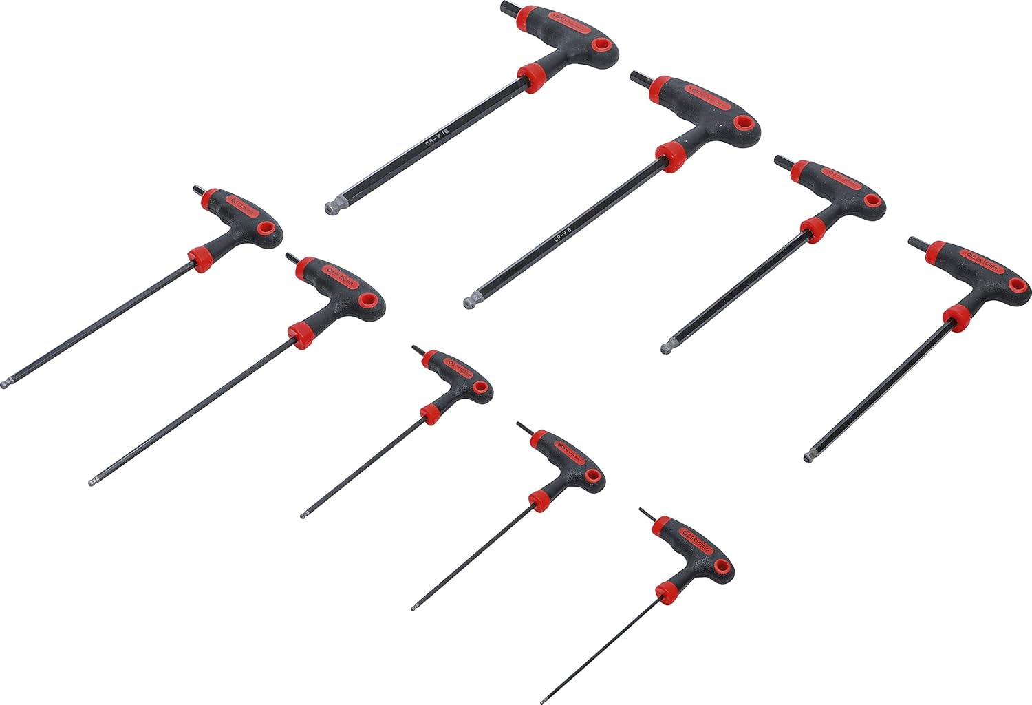 BGS Diy 7882, Red/Black, Satz | 9-tlg. | 2 - 10 mm - Image 3