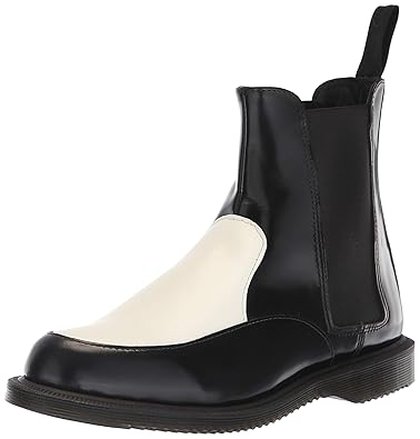 dr martens white black
