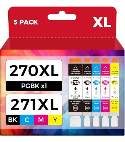 Amazon.com: KOTANG PGI-270XL CLI-271XL 5 Color Value Pack